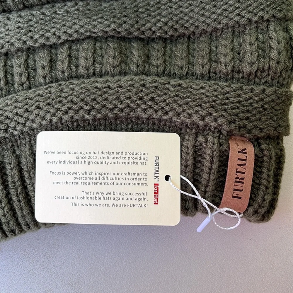 Furtalk Slouch Beanie. - Picture 3 of 4